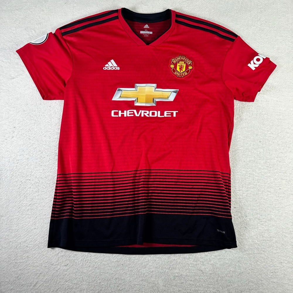 Adidas Manchester United Jersey Mens XL Red Excellent Shaw 23 Premier League